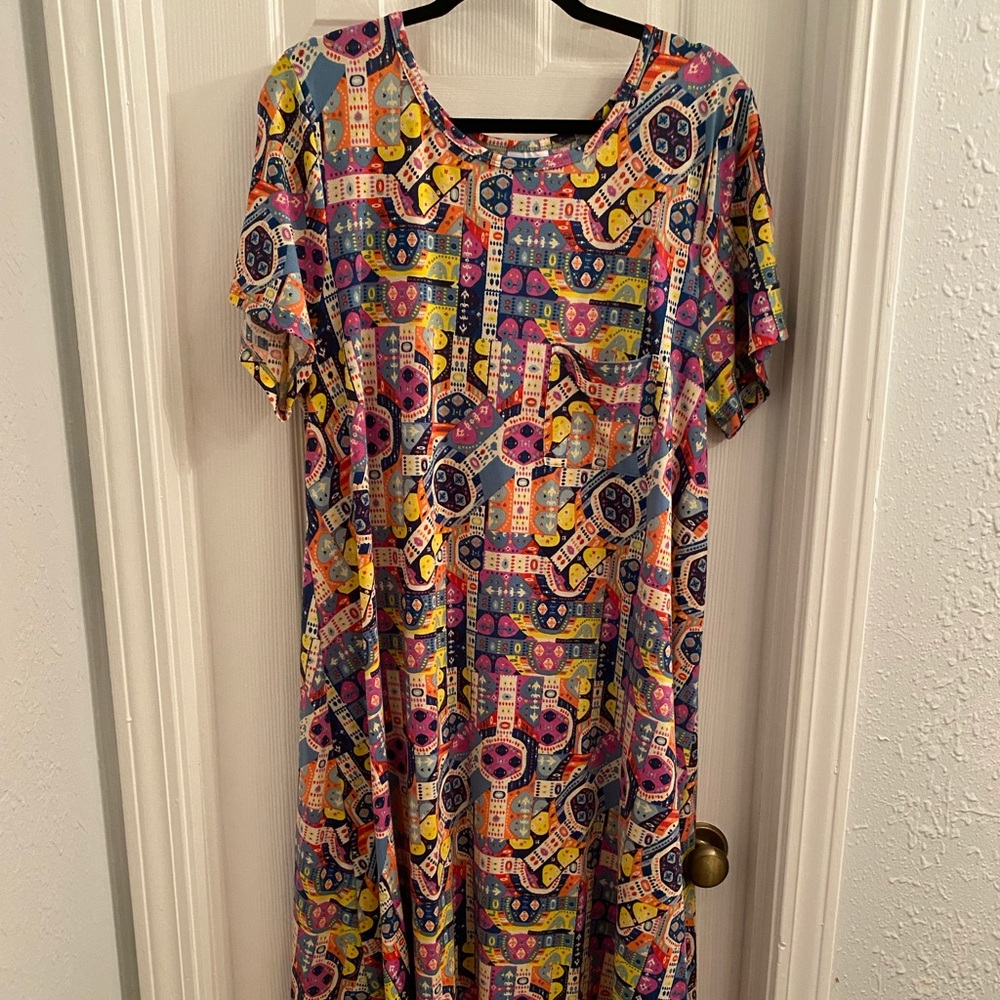 Bright Colorful LuLaRoe Carly Dress